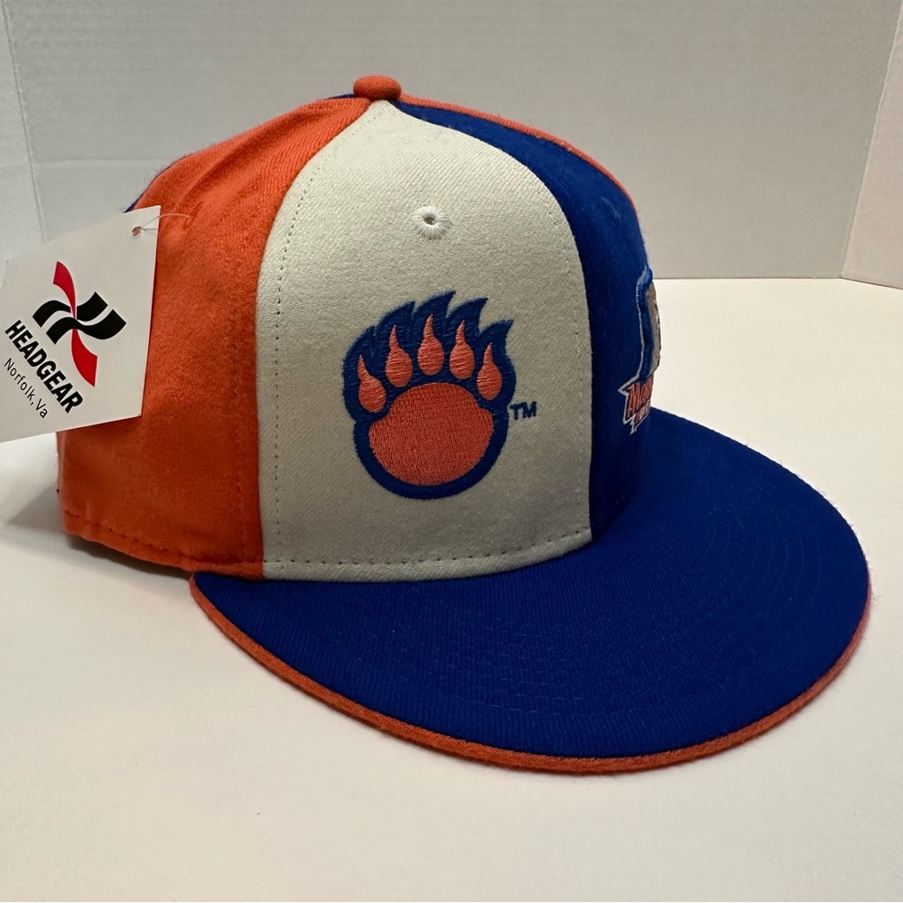Headgear Morgan State Bears College Wool Hat Blue/Orange HBCU NCAA Football NOS - Picture 2 of 8